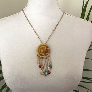 COPY - Betsey Johnson Necklace / Pin Garden Hat & Charms